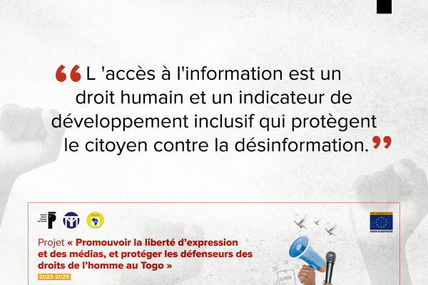 FOE TOGO vous souhaite une bonne Journée internationale dédiée à l'accès à l'information