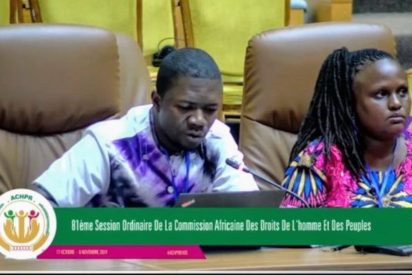 Déclaration du CDFDH et de l'OTM à la 81e session de la CADHP en faveur de la liberté d'expression au Togo